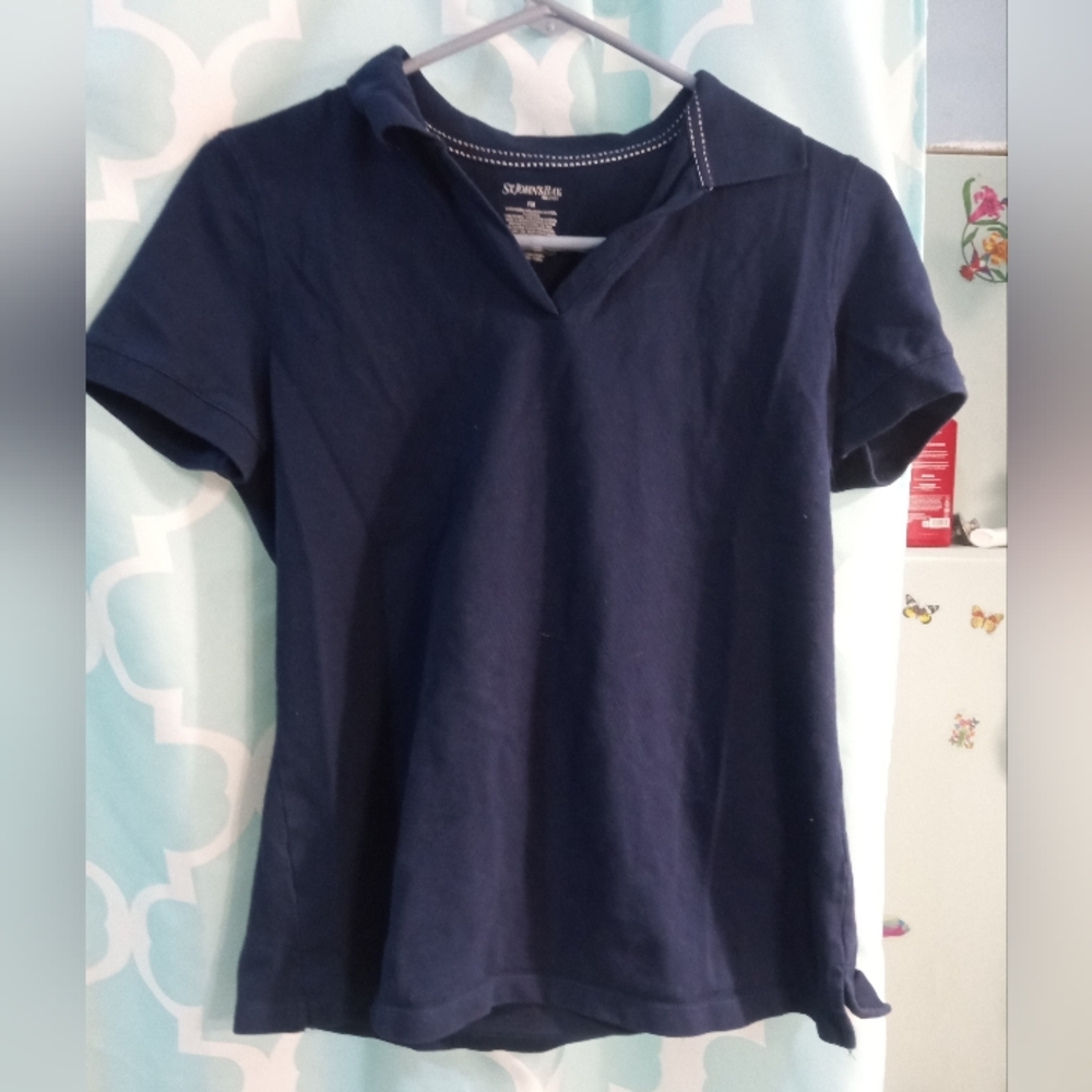 St. John's Bay Dark Blue Polo Shirt